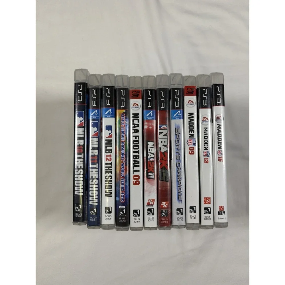 PlayStation 3 PS3 Sports Game Lot of 11 Madden NCAA Football NBA 2K MLB The Show